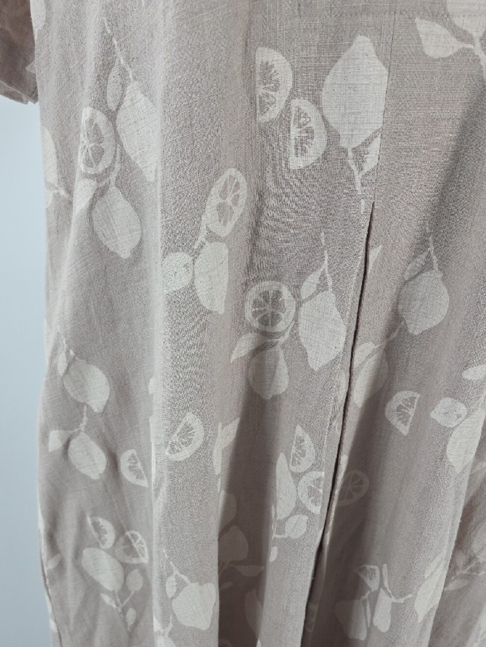 Light Khaki Floral Midi Dress Medium NWT - Picture 5 of 16